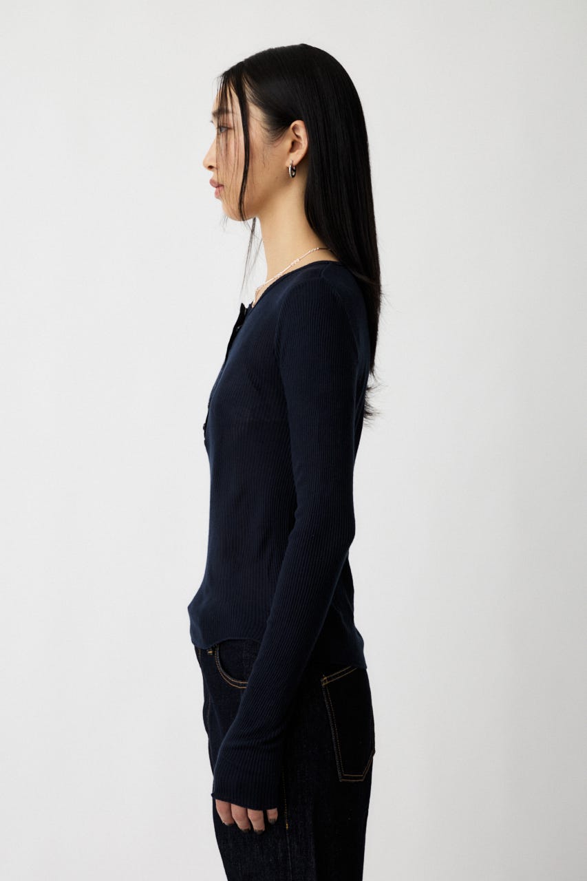 MOUSSY | HENRY NECK LONG SLEEVE Tシャツ (Tシャツ