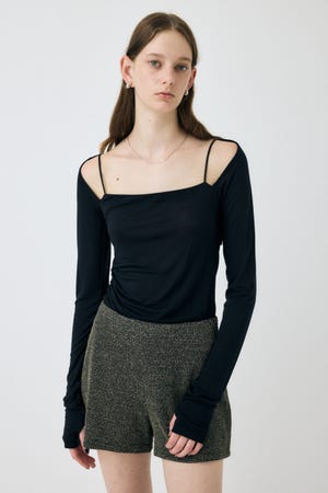 tシャツ SQUARE NECK GATHER トップス レディース MOUSSY tシャツ SQUARE NECK GATHER トップス レディース