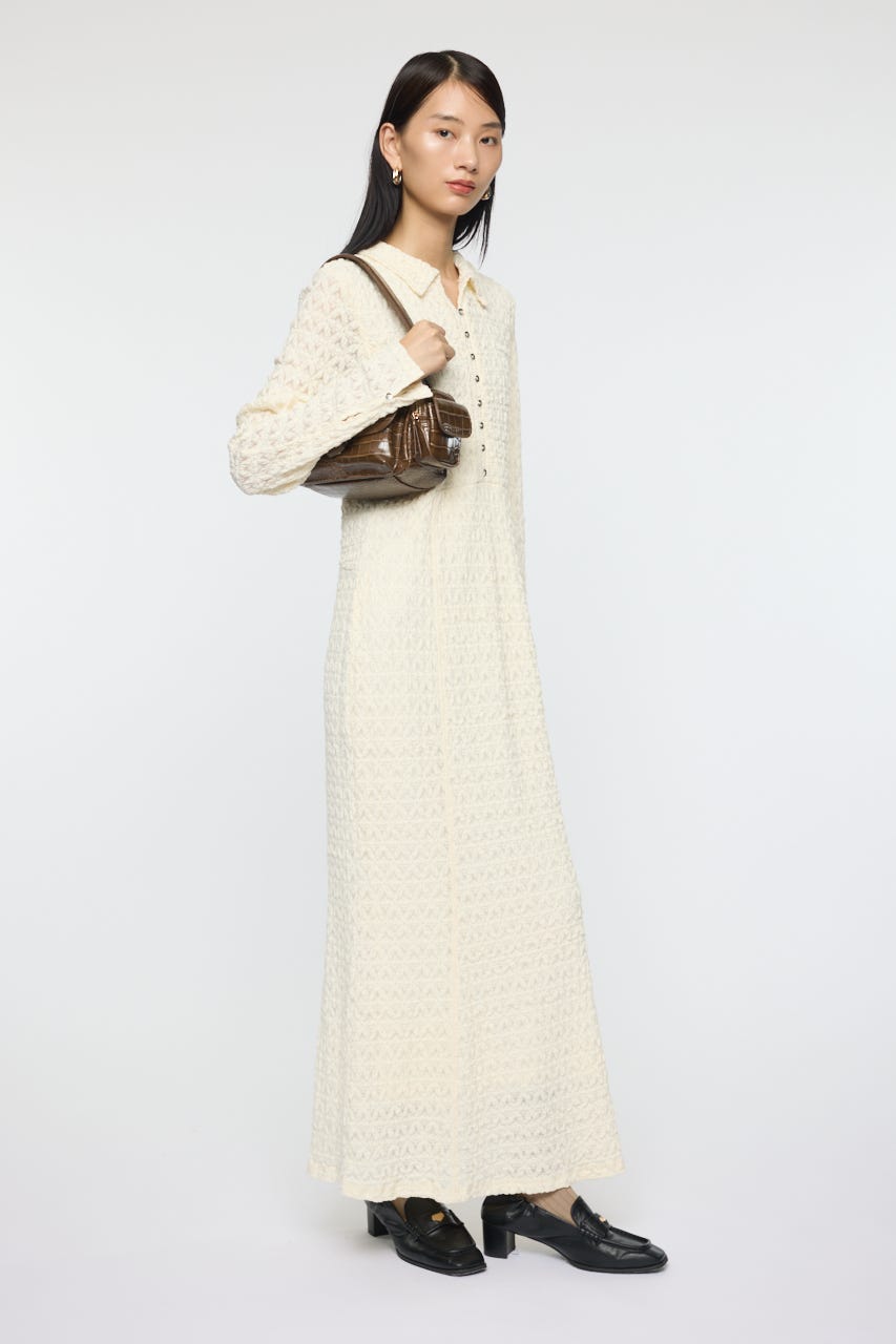 MOUSSY | L/S MERMAID LACE LONG ドレス (ワンピース(ロング