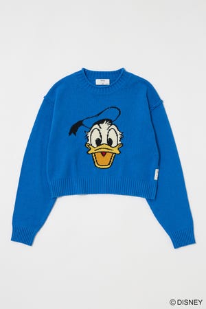 ICEBERG HISTORY ディズニーコラボ　プルート　ニット XS HISTORY ICEBERG アイスバーグ ディズニー 刺繍ニット
