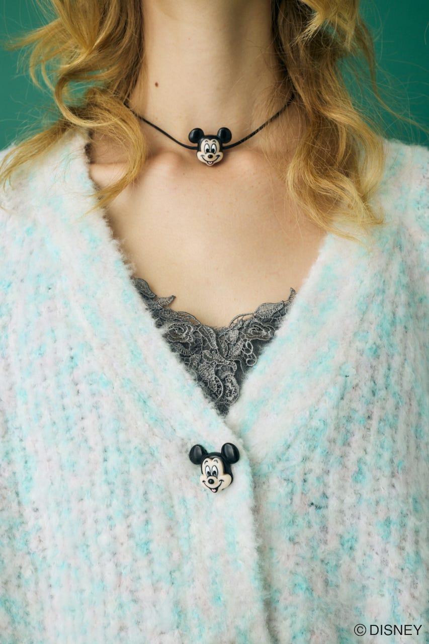 Disney SERIES CREATED by MUS | MD FACE BUTTON カーディガン