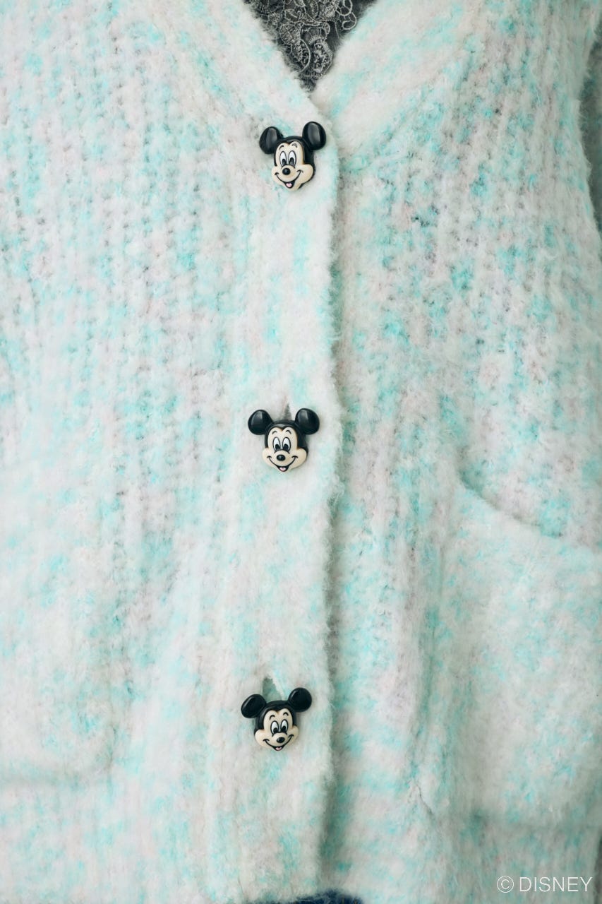 Disney SERIES CREATED by MUS | MD FACE BUTTON カーディガン