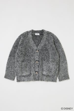 MD FACE BUTTON カーディガン / MICKEY