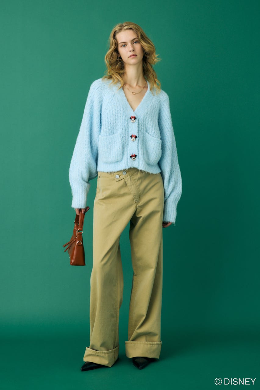 Disney SERIES CREATED by MUS | MD FACE BUTTON カーディガン