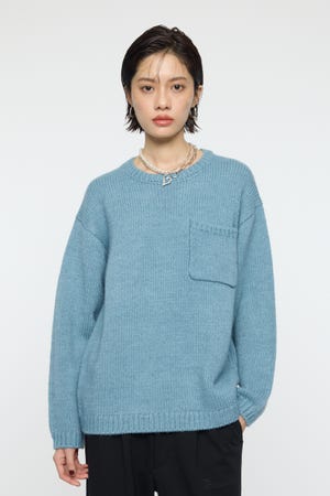 PU ABSTRACT KNIT トップス