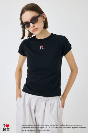 MOUSSY ブラック 半袖 トップス AZUL BY MOUSSY カットレース半袖トップス BLK -ファッション