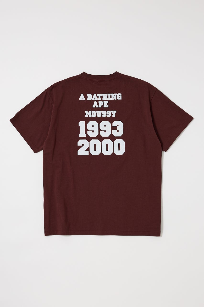 トップス MOUSSY A BATHING APE COLLEGE PATCH TEE MOUSSY A BATHING APE COLLEGE PATCH TEE - メルカリ