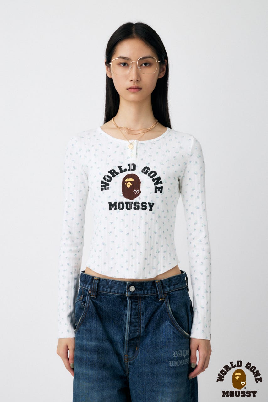 A BATHING APE MOUSSY BP/MS CURVE ストレート MOUSSY（マウジー
