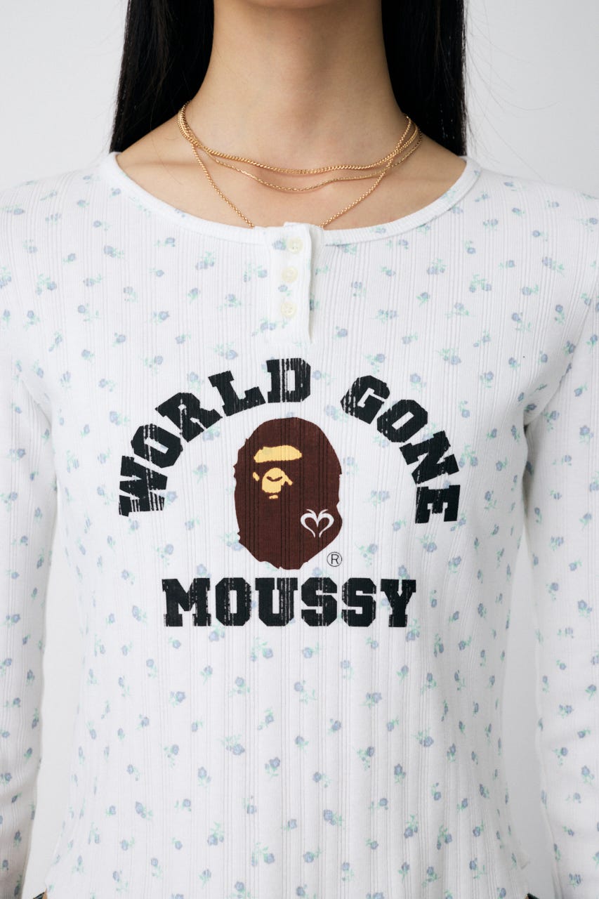 MOUSSY | BP/MS HENRY NECK L/S TEE (Tシャツ・カットソー(長袖