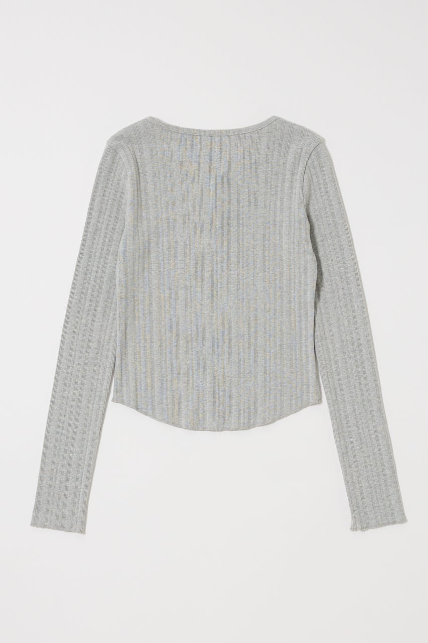 MOUSSY | BP/MS HENRY NECK L/S TEE (Tシャツ・カットソー(長袖