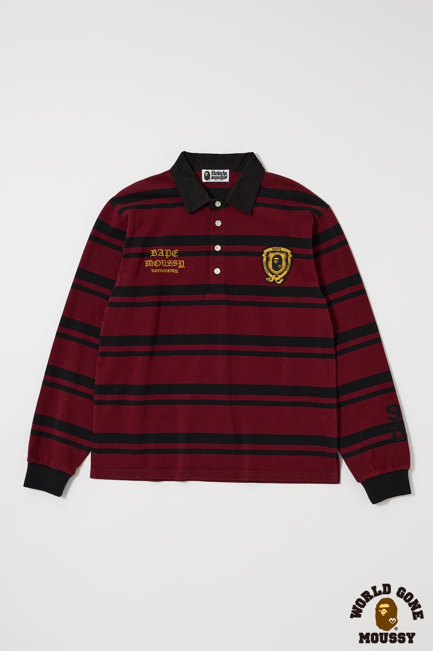 MOUSSY | BP/MS STRIPED RUGBY L/S シャツ (Tシャツ・カットソー