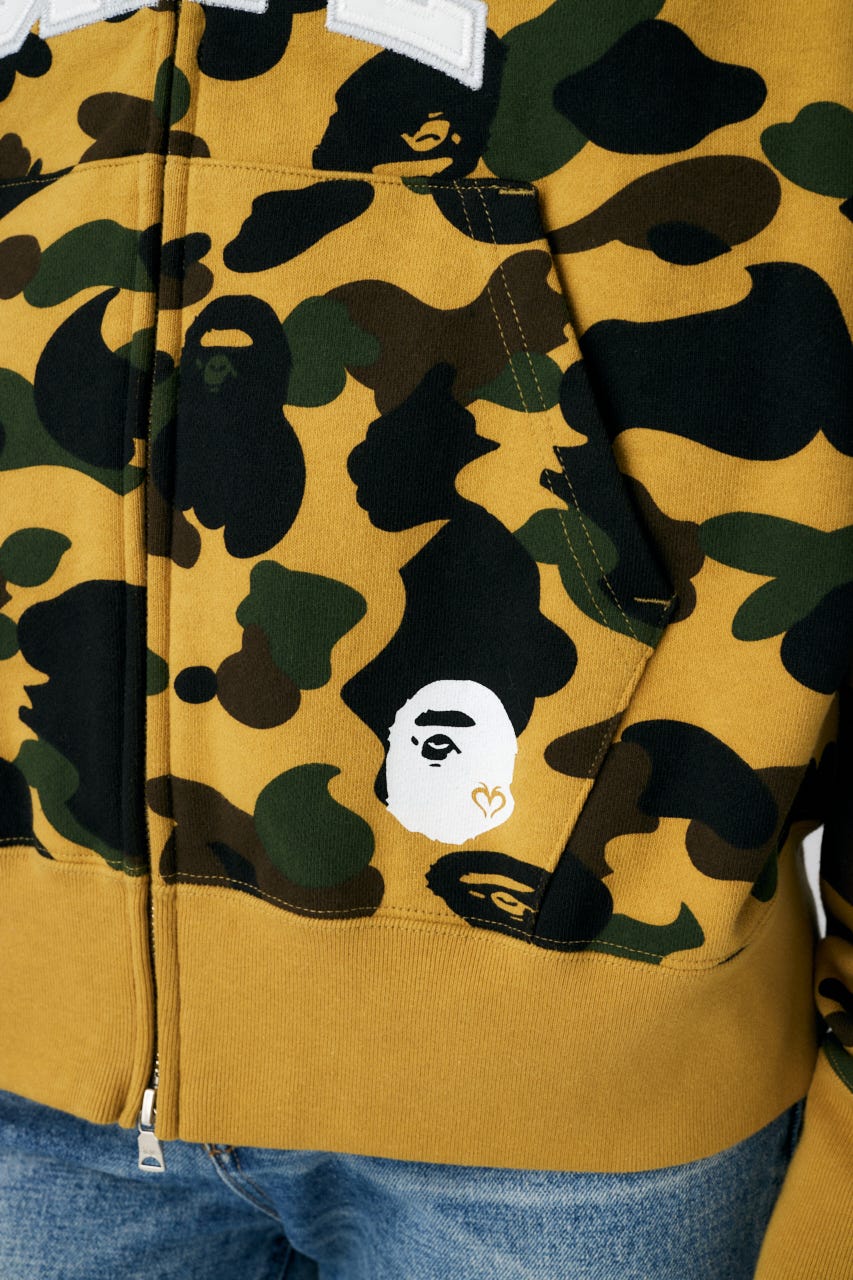 トップス BAPE X MOUSSY COLLEGE LOGO ZIP HOODIE BAPE X MOUSSY 】COLLEGE LOGO ZIP HOODIE | bape.com