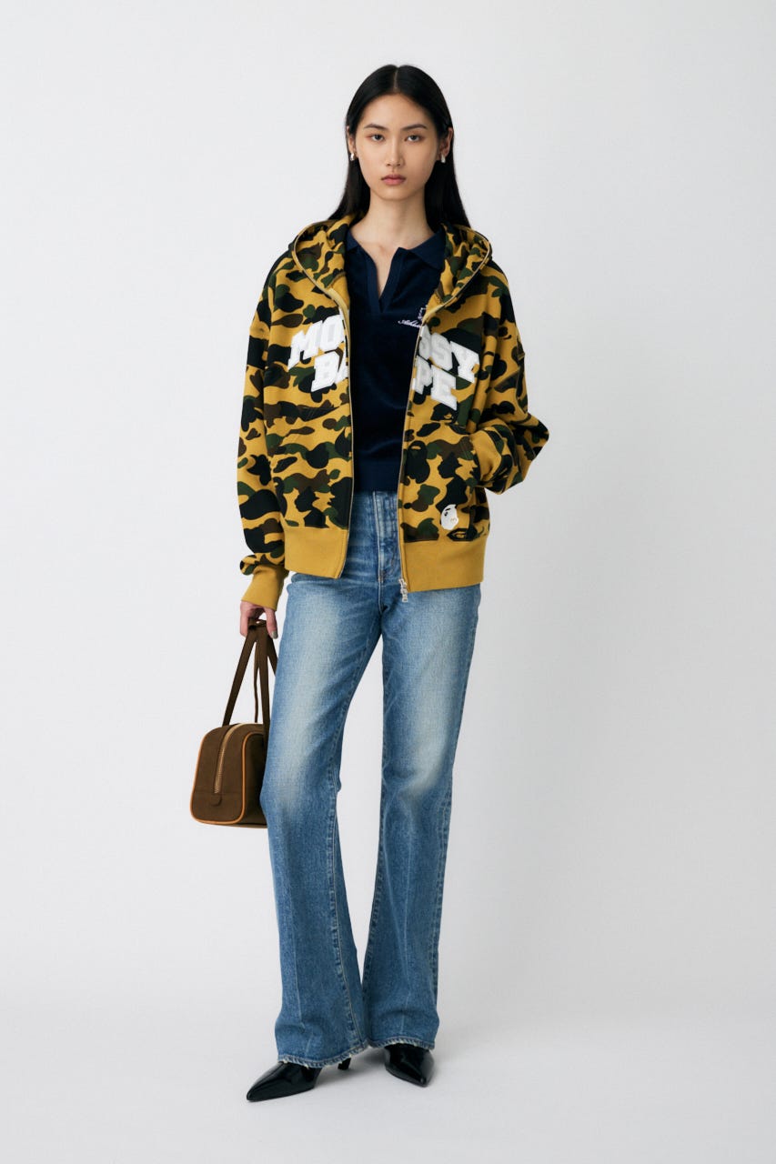 トップス BP/MS COLLEGE LOGO ZIP MOUSSY | BP/MS COLLEGE LOGO ZIP フーディー (スウェット