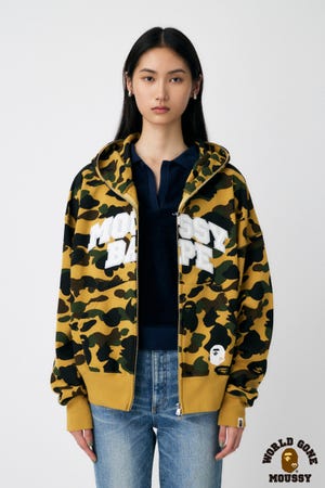 MOUSSY | BP/MS COLLEGE LOGO ZIP フーディー (スウェット