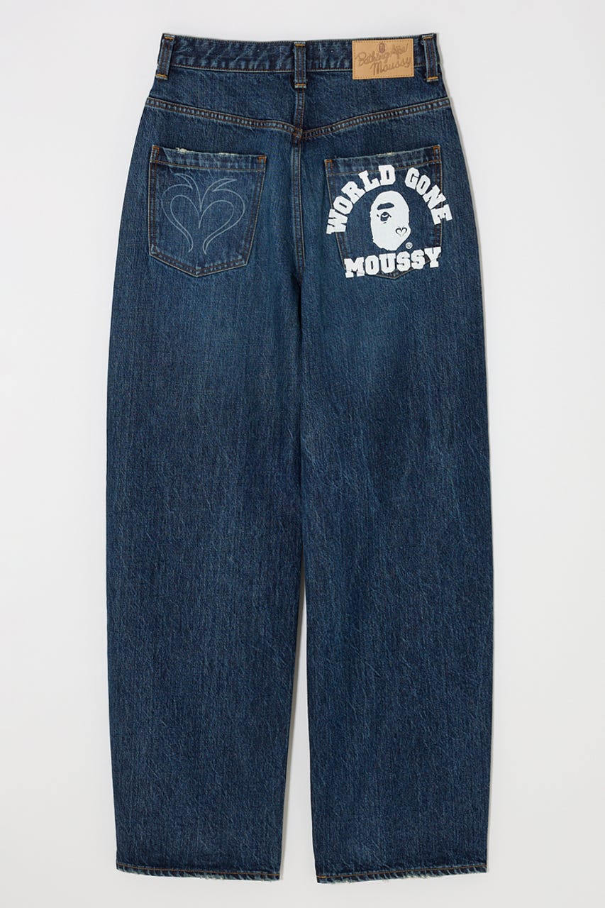 A BATHING APE MOUSSY BP/MS CURVE ストレート 1 MOUSSY | BP/MS CURVE ストレート (ワイド ) |SHEL'TTER WEBSTORE