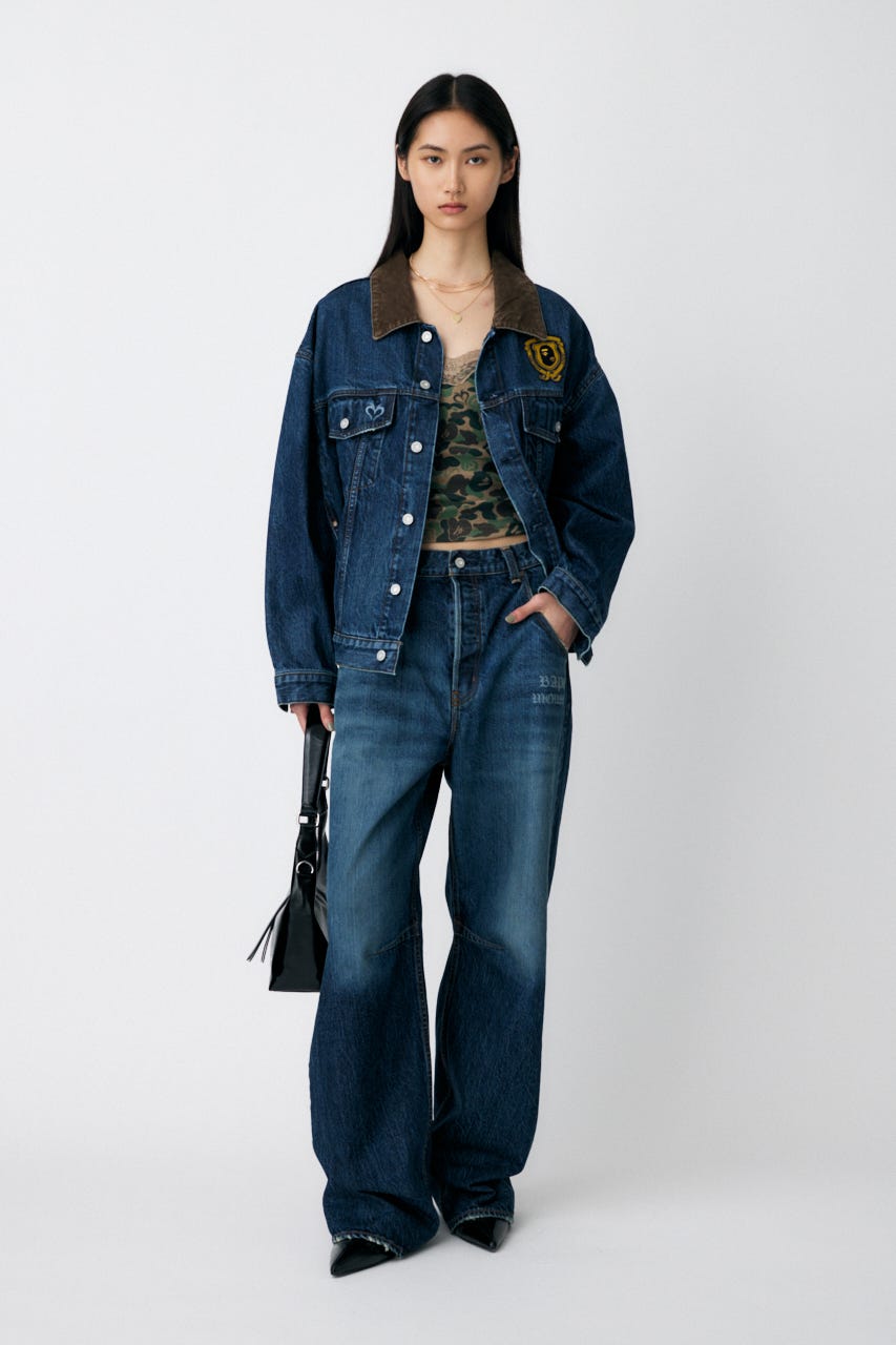 MOUSSY A BATHING APE CURVE ストレート size 0 BAPE X MOUSSY 】CURVE STRAIGHT | bape.com