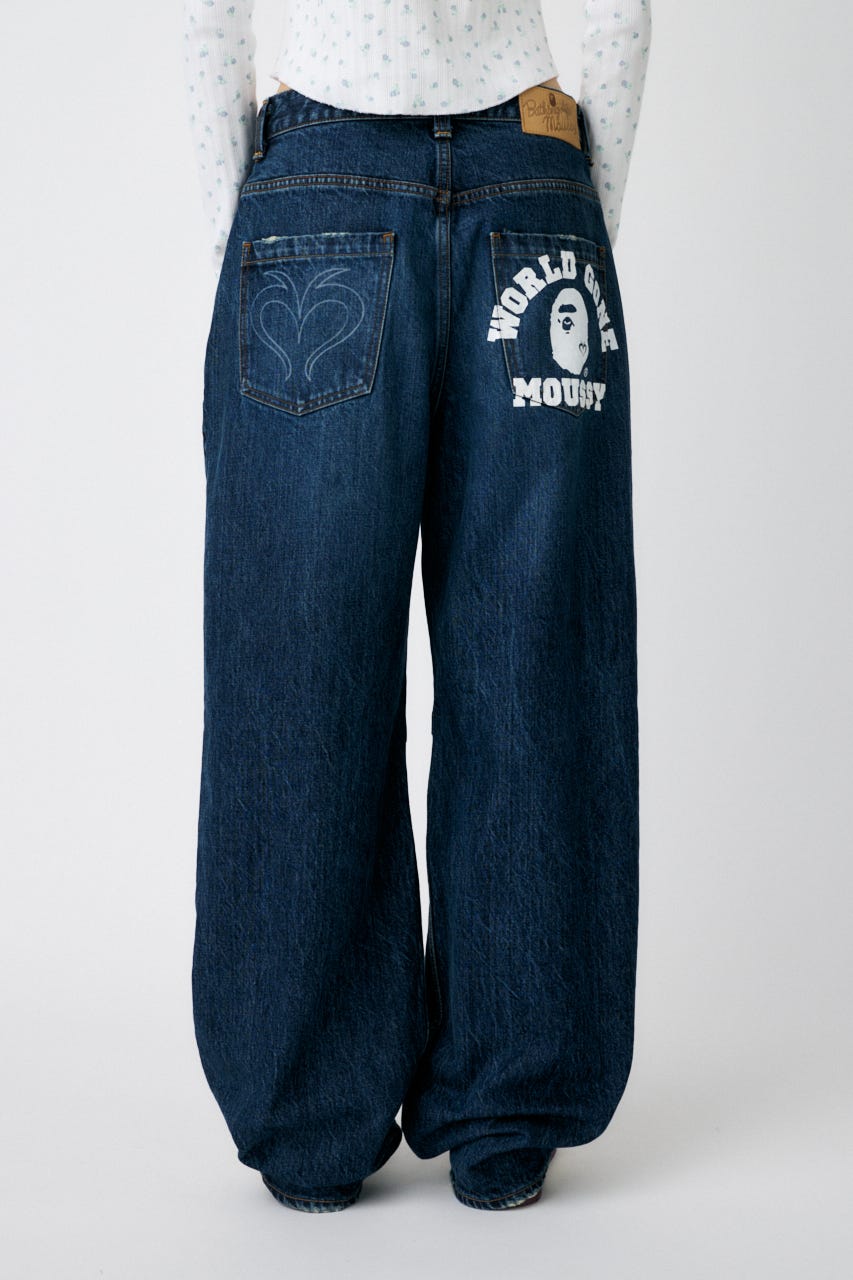 A BATHING APE MOUSSY BPMS CURVE ストレート XS MOUSSY | BP/MS CURVE ストレート (ワイド ) |SHEL'TTER WEBSTORE