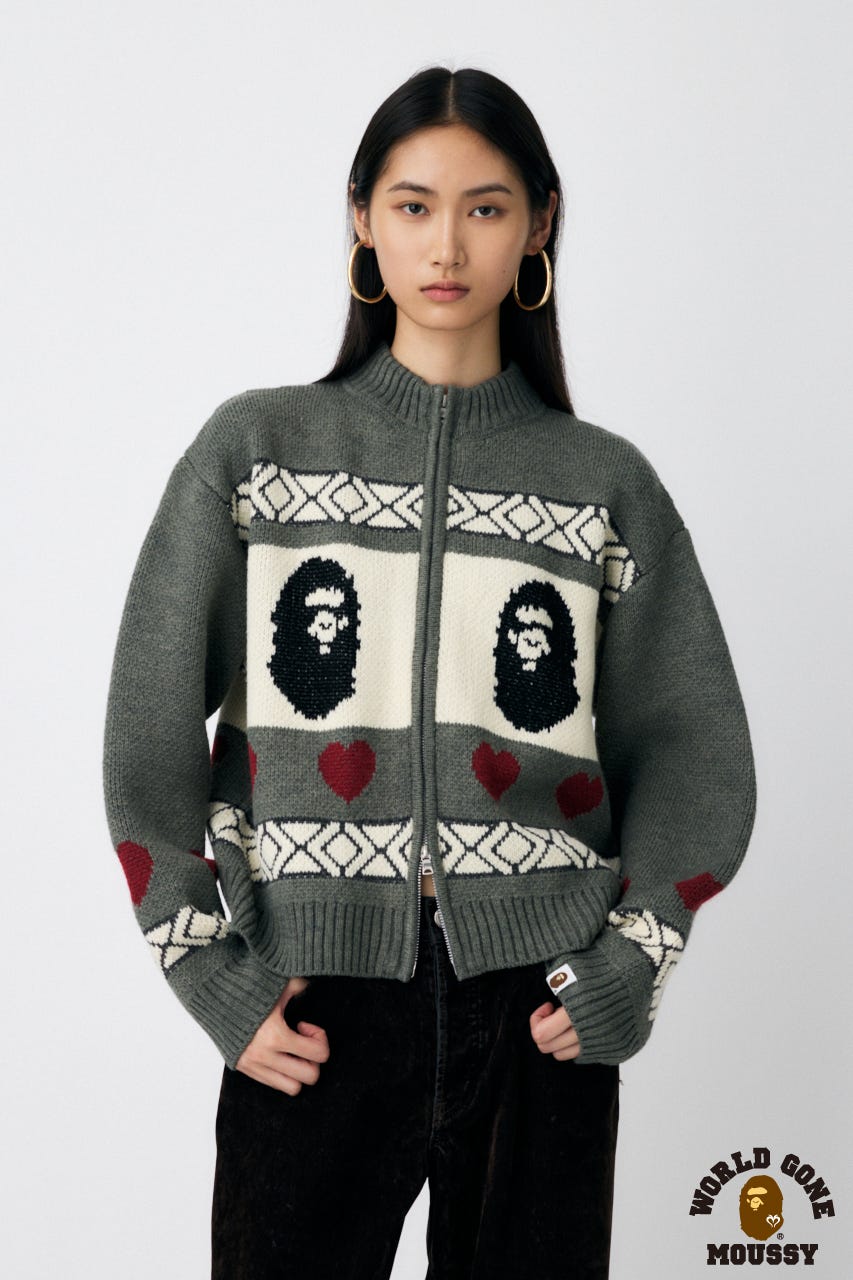 MOUSSY | BP/MS KNIT カーディガン (カーディガン ) |SHEL'TTER