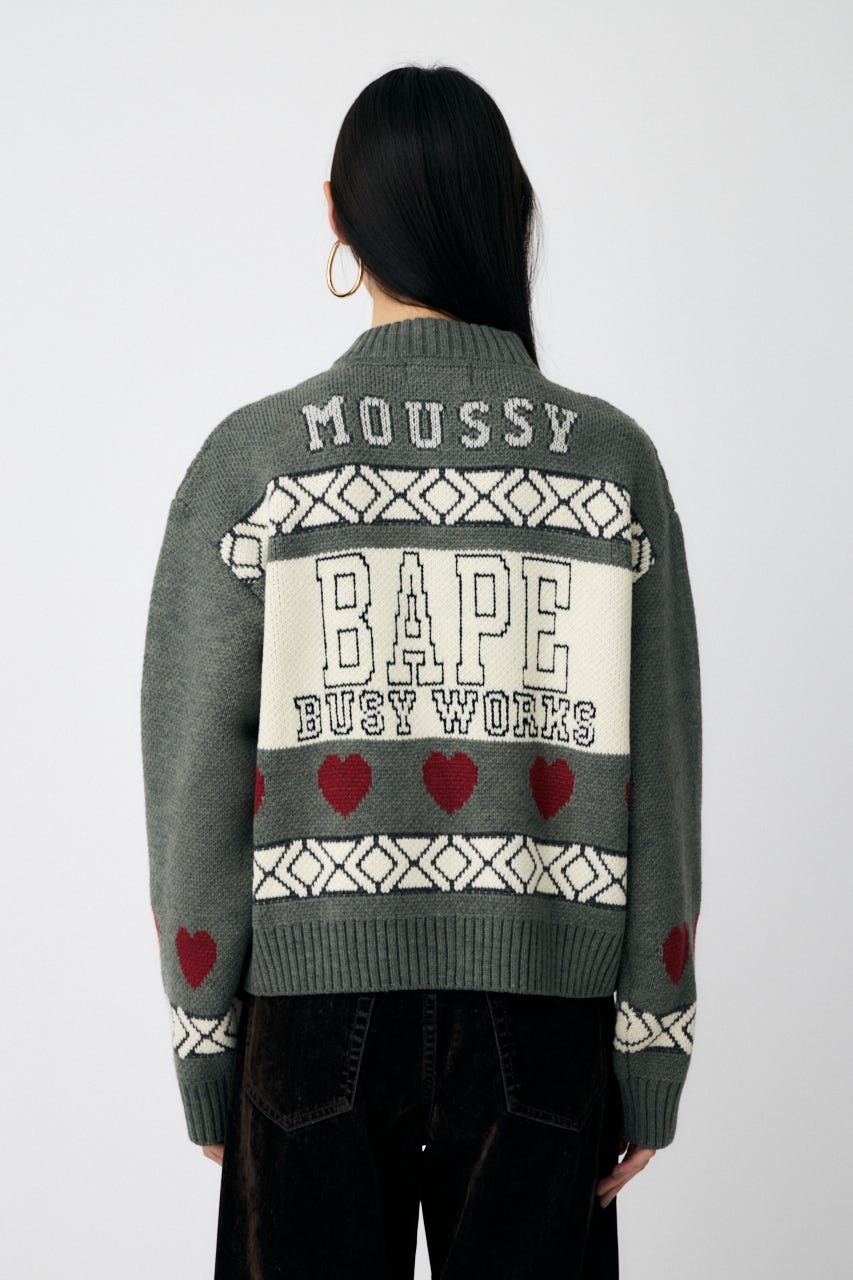 MOUSSY A Bathing ape カーディガン MOUSSY | BP/MS KNIT カーディガン (カーディガン ) |SHEL'TTER