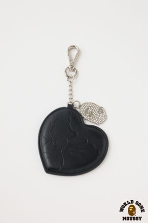 【 BAPE X MOUSSY 】HEART MIRROR MOUSSY | BP/MS HEART MIRROR キーチャーム (その他ファッション