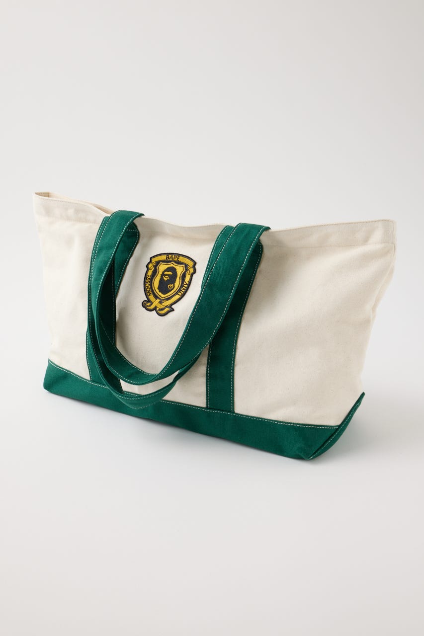 MOUSSY A BATHING APE EMBLEM トートバッグ BAPE X MOUSSY 】EMBLEM TOTE BAG | bape.com