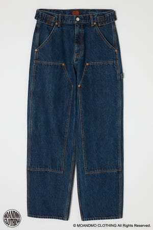 MOANDMO DOUBLE KNEE ストレート パンツ