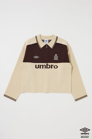moussy UMBRO JERSEY トップス MOUSSY UMBRO JERSEY トップス グレー マウジー アンブロ コラボ 中町