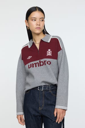UMBRO HALF ZIP TEAM ニットシャツ