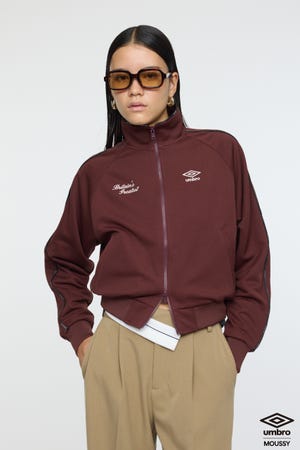 MOUSSY UMBRO バーガンディ ジャケット MOUSSY UMBRO バーガンディ ジャケット