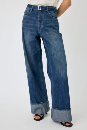 MOUSSY STUDDED WIDE STRAIGHT デニムパンツ MOUSSY | PAINTER WIDE ストレートデニム (ワイド ) |SHEL'TTER