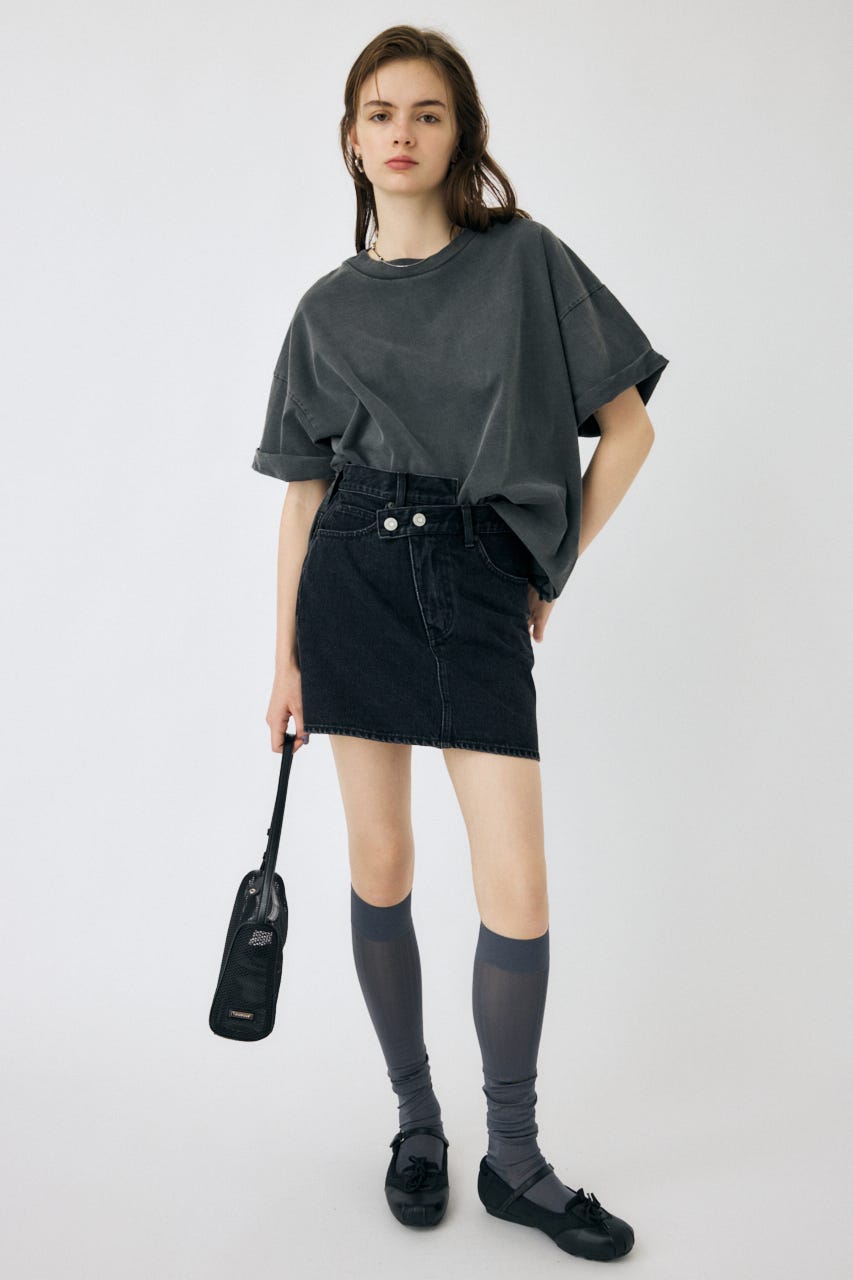 moussy クロスウエストミニスカート CROSS WAIST ミニスカート（デニムスカート）｜MOUSSY（マウジー