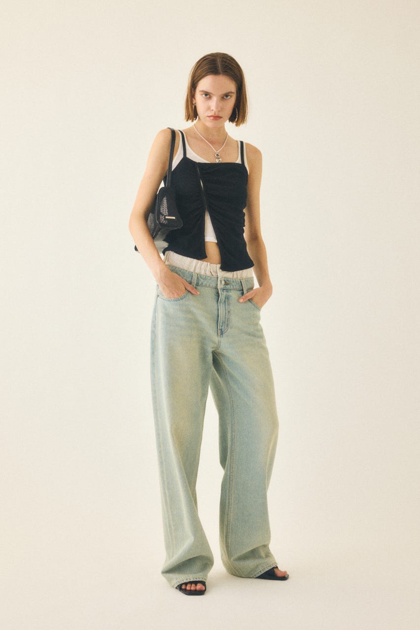 MOUSSY | BOXER LAYERED STRAIGHT デニム (ストレート ) |SHEL