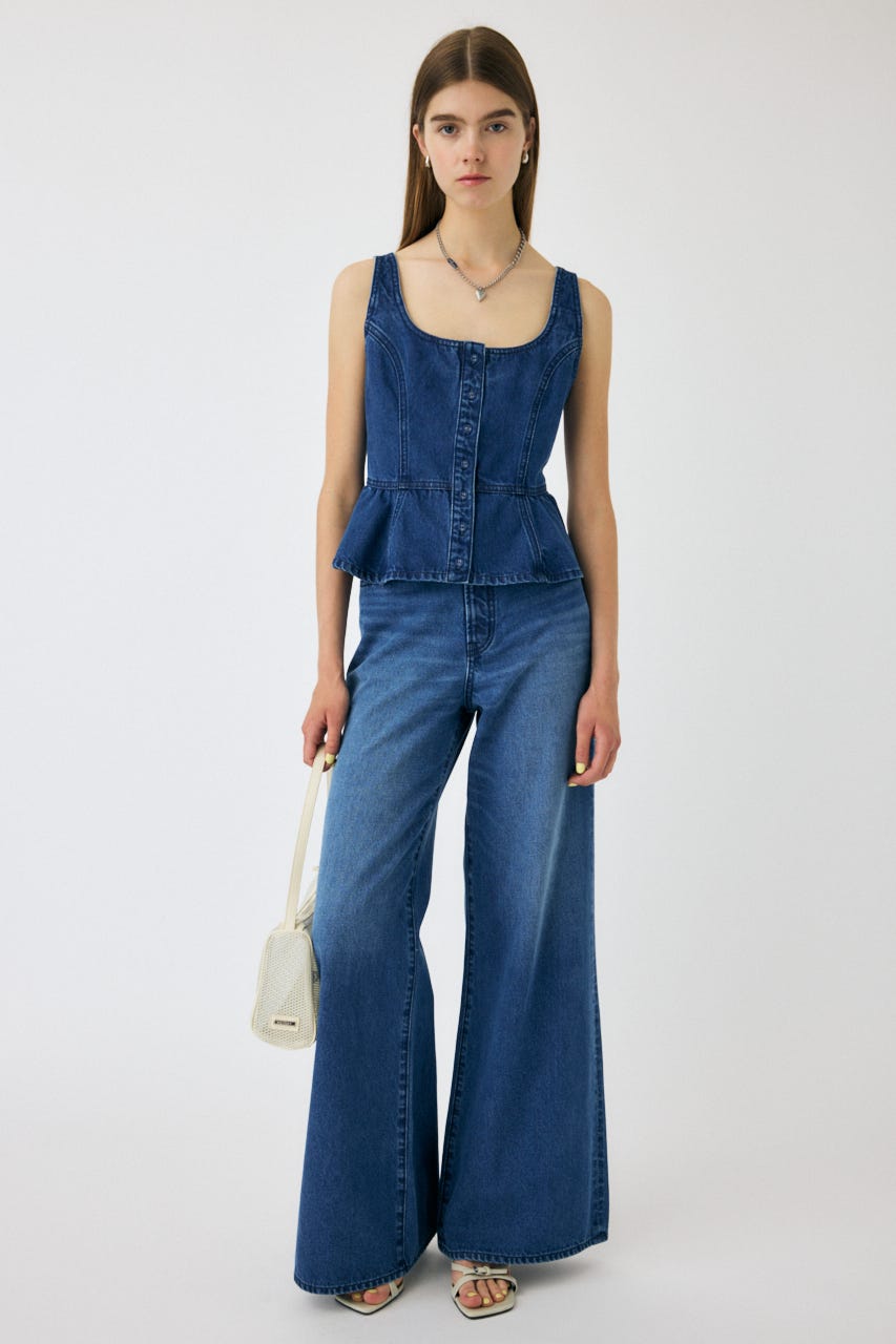MOUSSY BEP HEART DENIM ショーツ　デニム　size1 MOUSSY | BEP HEART DENIM ショーツ (ショートパンツ ) |SHEL