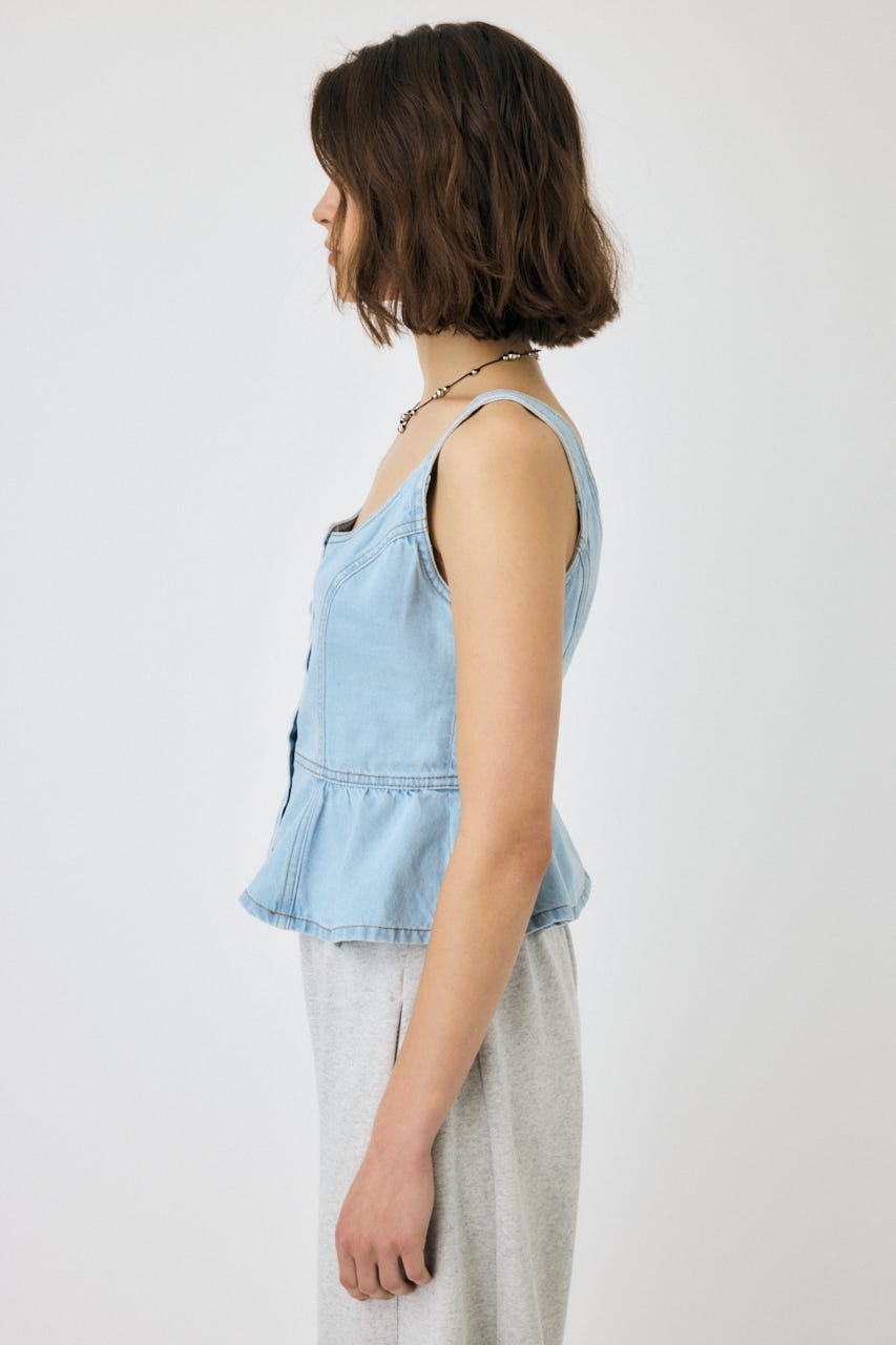 MOUSSY | SQUARE NECK デニム ビスチェ (シャツ・ブラウス