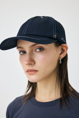 【 JEANS】ベースボールキャップ MOUSSY | DENIM LOGO BASEBALL キャップ (帽子 ) |SHEL'TTER