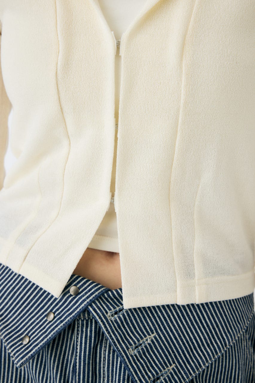 MOUSSY | SHEER HOODIE カーディガン (カーディガン ) |SHEL