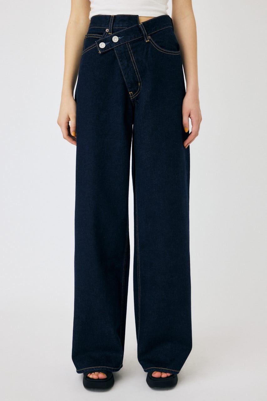CROSS WAIST WIDE STRAIGHT BLU 0
