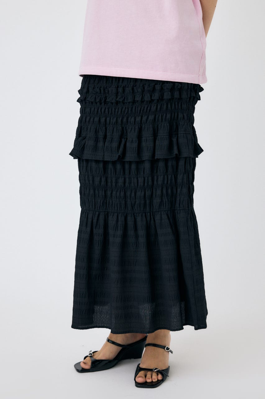 moussy 黒ロングスカート MOUSSY | GROSS VOLUME スカート (スカート(ロング) ) |SHEL