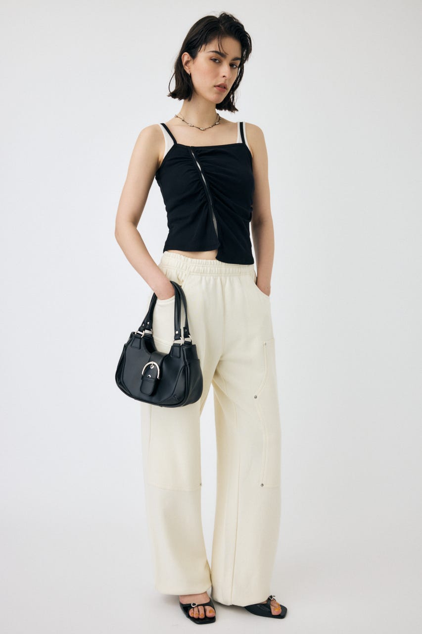 タンクトップ ノースリーブ DOUBLE LAYERED SHEER タンクトップ レディース MOUSSY タンクトップ ノースリーブ DOUBLE LAYERED SHEER