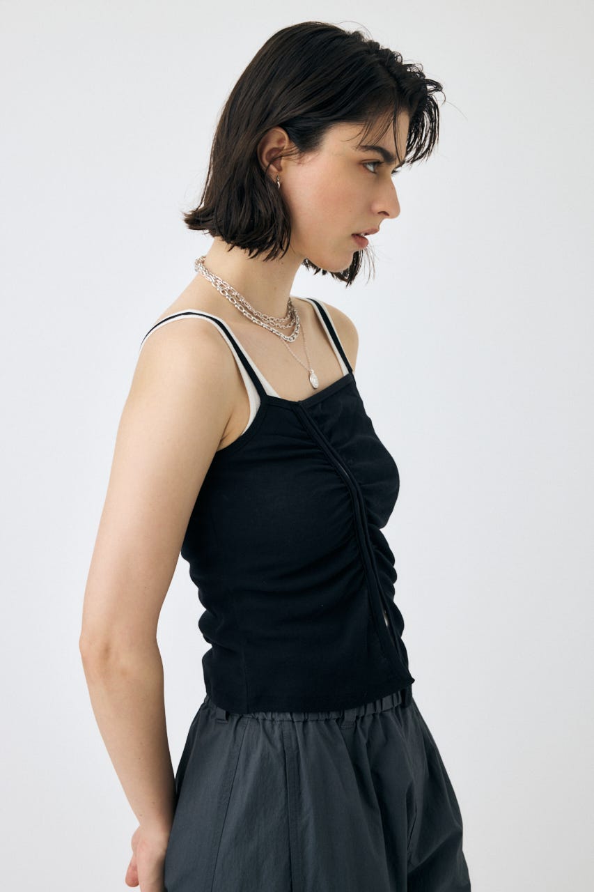 MOUSSY | DOUBLE LAYERED SHEER タンク (タンクトップ ) |SHEL