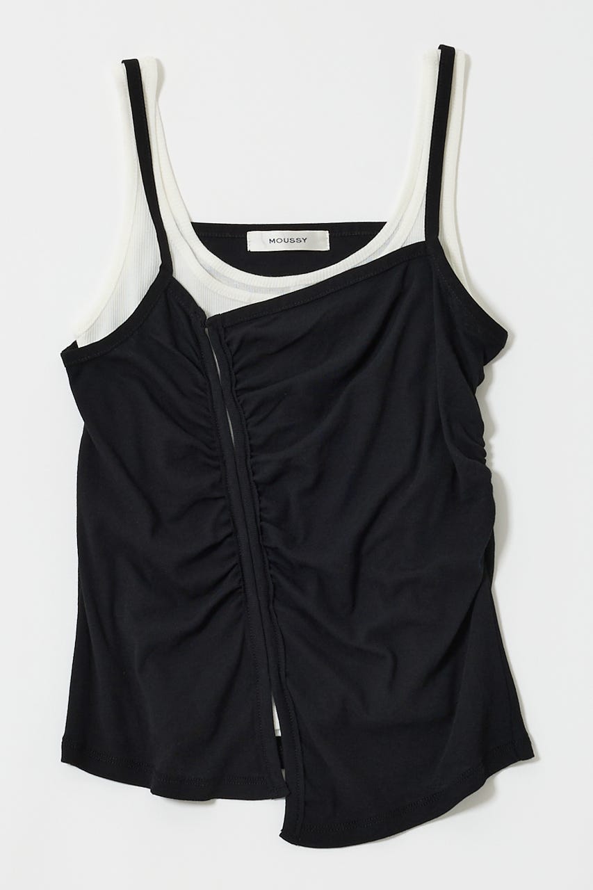 MOUSSY | DOUBLE LAYERED SHEER タンク (タンクトップ ) |SHEL