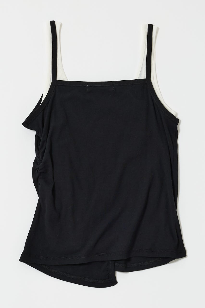 MOUSSY | DOUBLE LAYERED SHEER タンク (タンクトップ ) |SHEL
