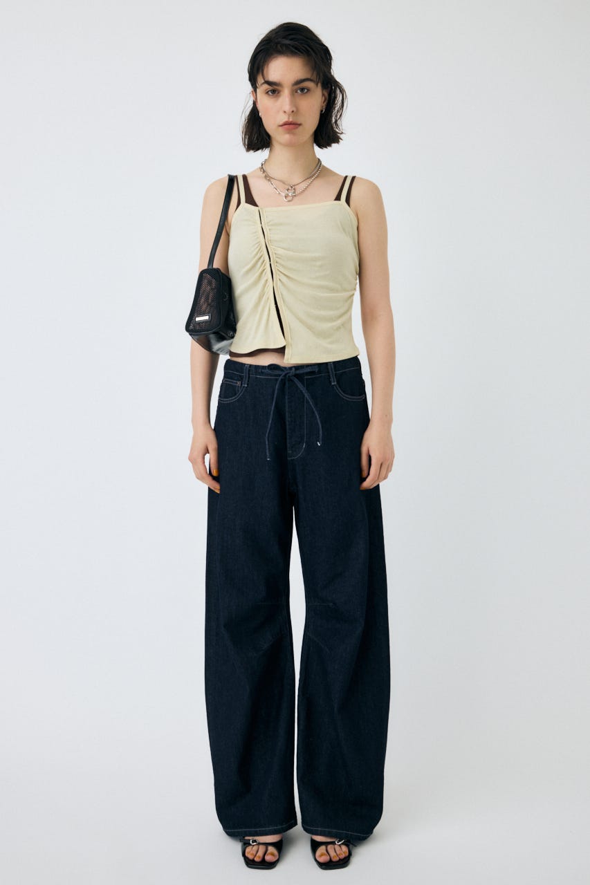 MOUSSY | DOUBLE LAYERED SHEER タンク (タンクトップ ) |SHEL
