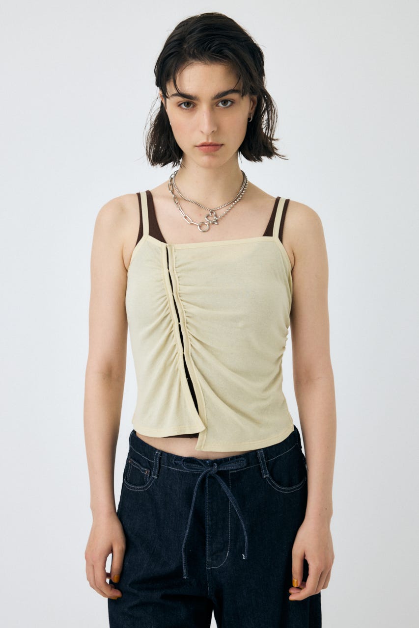MOUSSY DOUBLE LAYERED SHEER タンクトップ MOUSSY | DOUBLE LAYERED SHEER タンク (タンクトップ ) |SHEL