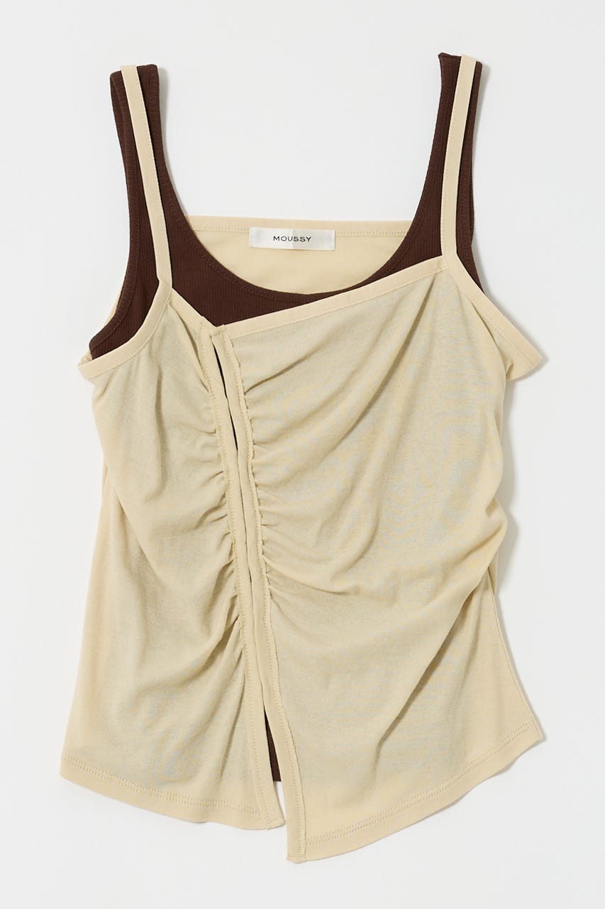 MOUSSY DOUBLE LAYERED SHEER タンクトップ DOUBLE LAYERED SHEER タンクトップ（タンクトップ）｜MOUSSY