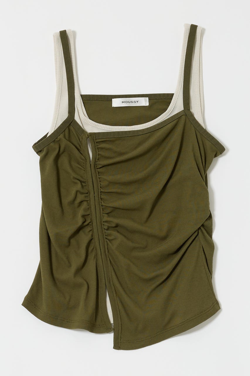 MOUSSY | DOUBLE LAYERED SHEER タンク (タンクトップ ) |SHEL