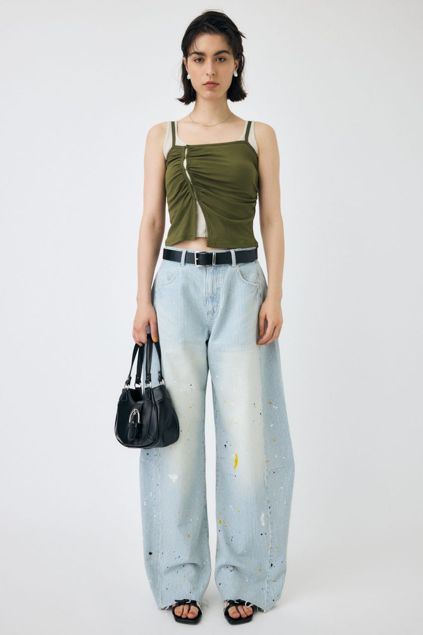 MOUSSY | DOUBLE LAYERED SHEER タンク (タンクトップ ) |SHEL
