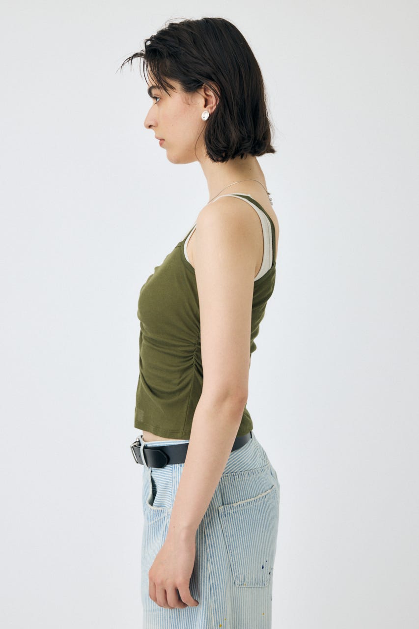 タンクトップ ノースリーブ DOUBLE LAYERED SHEER タンクトップ レディース MOUSSY タンクトップ ノースリーブ DOUBLE LAYERED SHEER