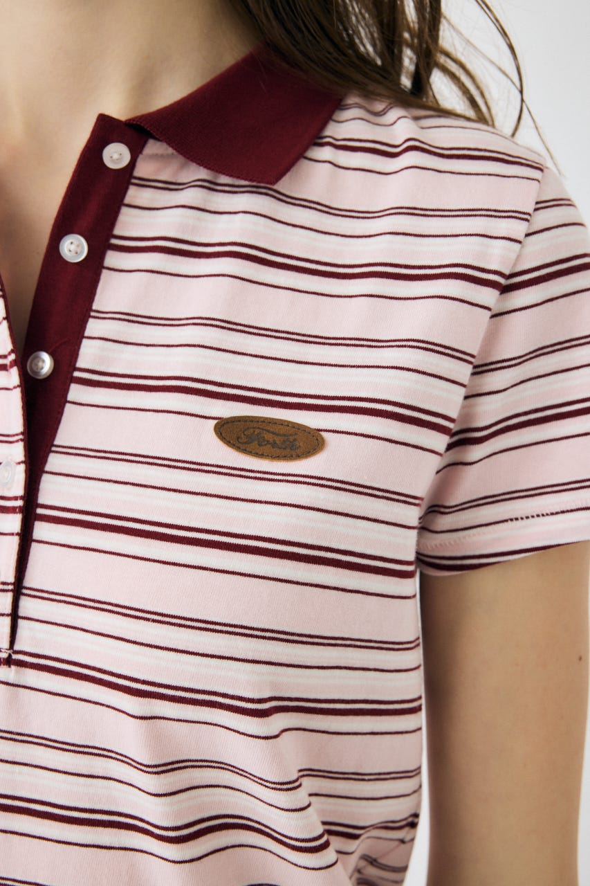 MOUSSY | STRIPE POLO シャツ (Tシャツ・カットソー(半袖