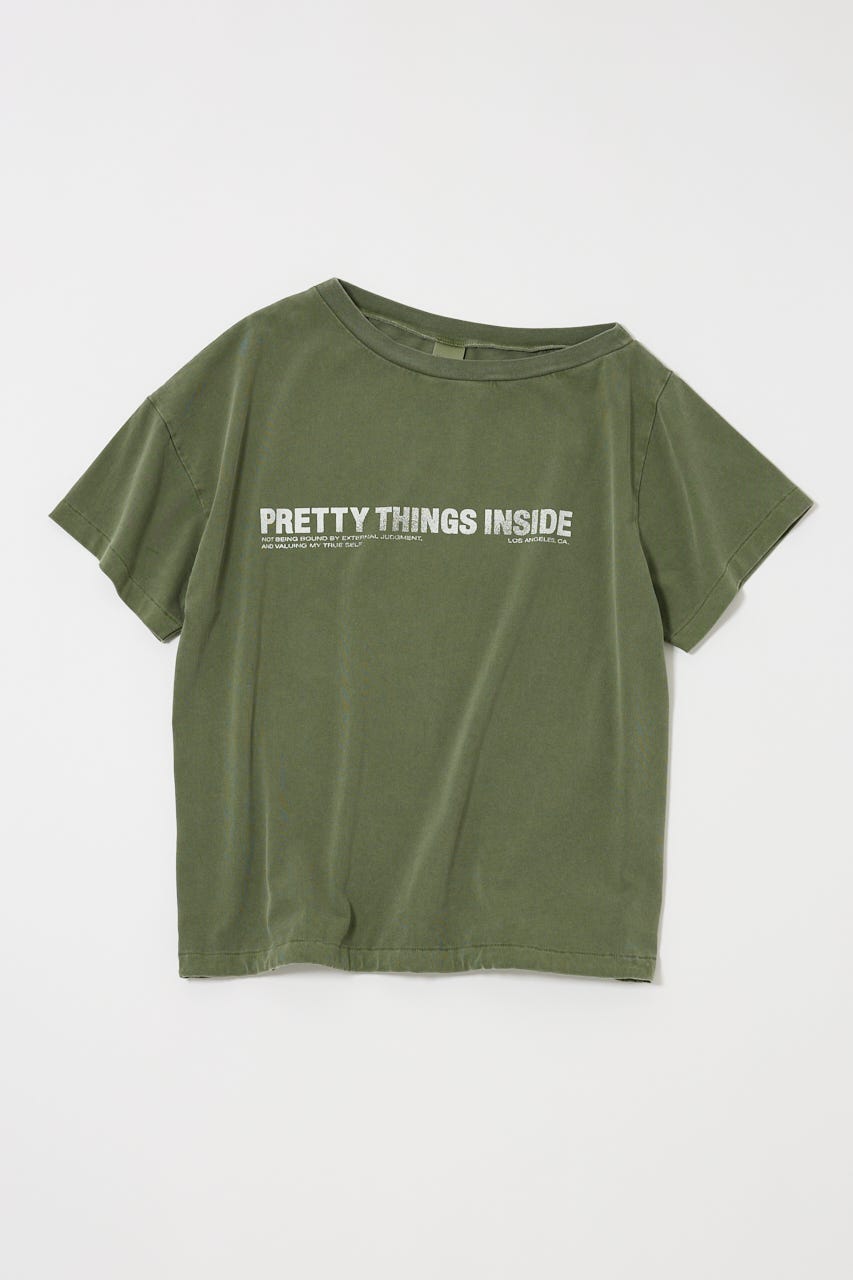 ONE SHOULDER TEE KHA FREE